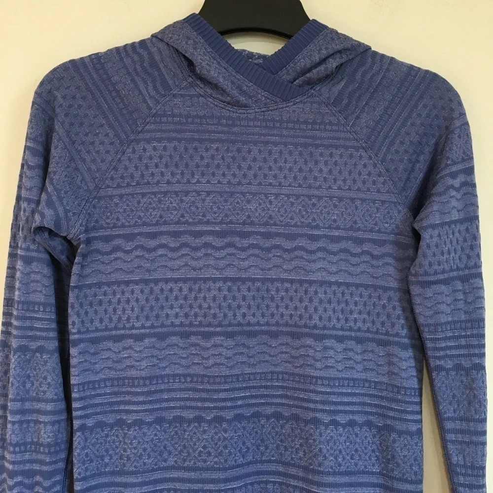 Lululemon Rest Less Gatsby Blue Long Sleeve Hoodie